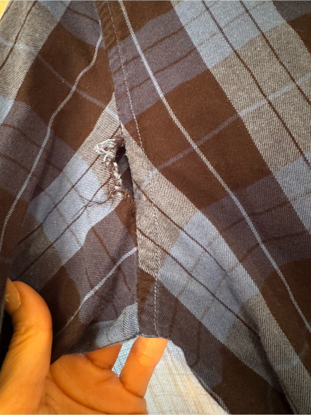 Victoria's Secret Blue and Black Plaid Pajama Set - Picture 6 of 6